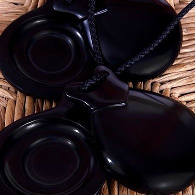 Pair Flamenco Castanets Fibra concierto doble caja- Size nº4- by